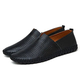 Elegant Andningsbar Läder Loafers