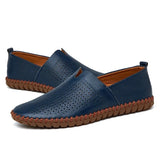 Elegant Andningsbar Läder Loafers