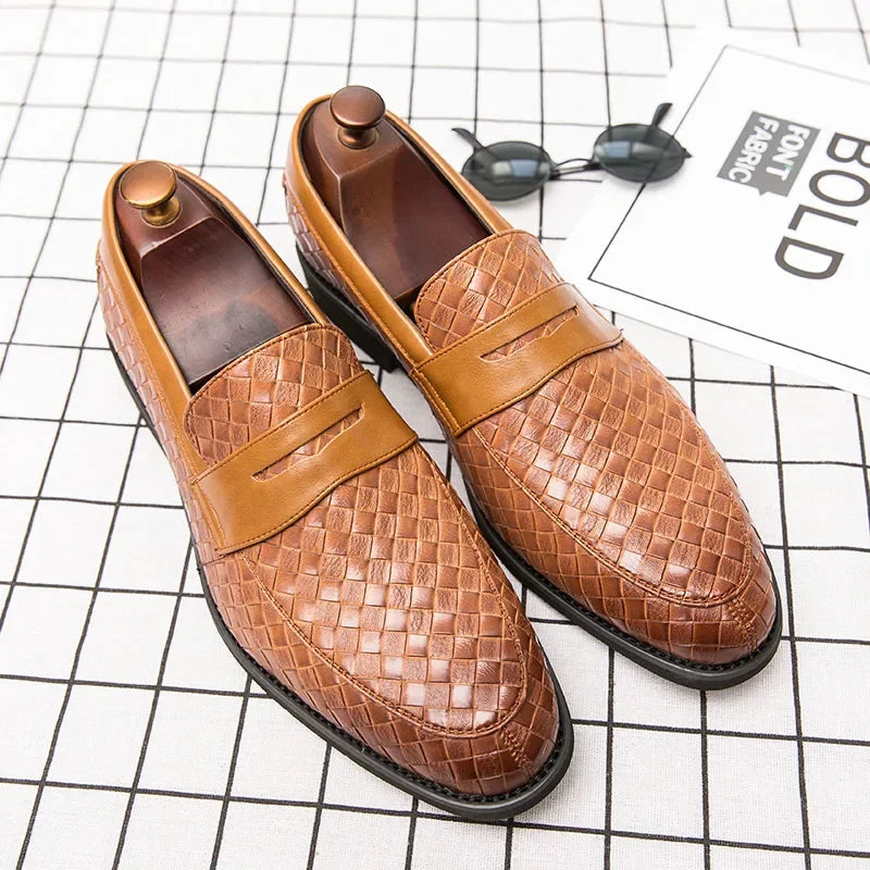 Elegant Vävd Loafers