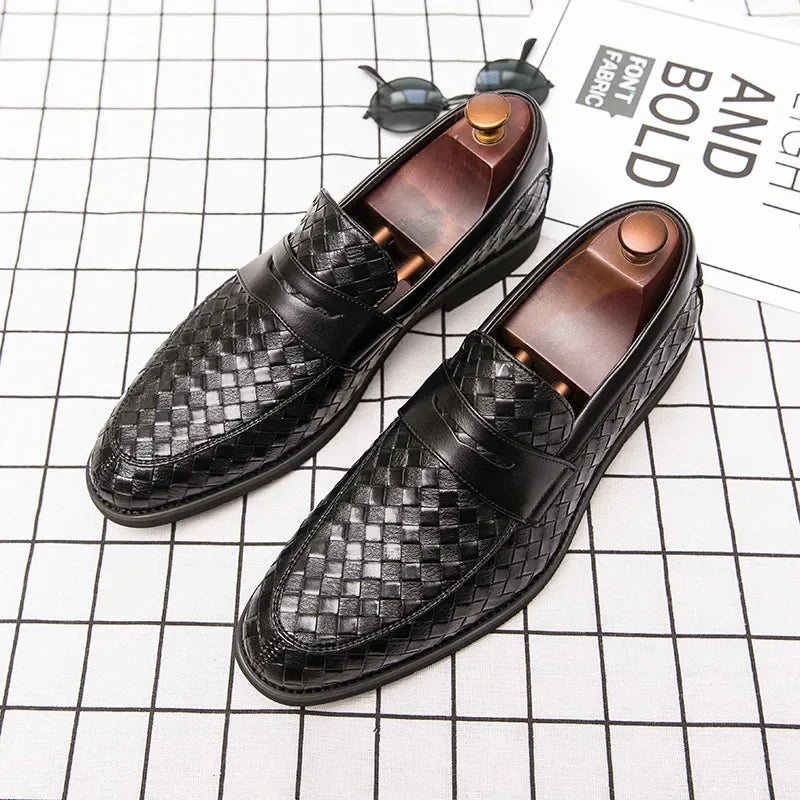 Elegant Vävd Loafers