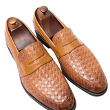 Elegant Vävd Loafers