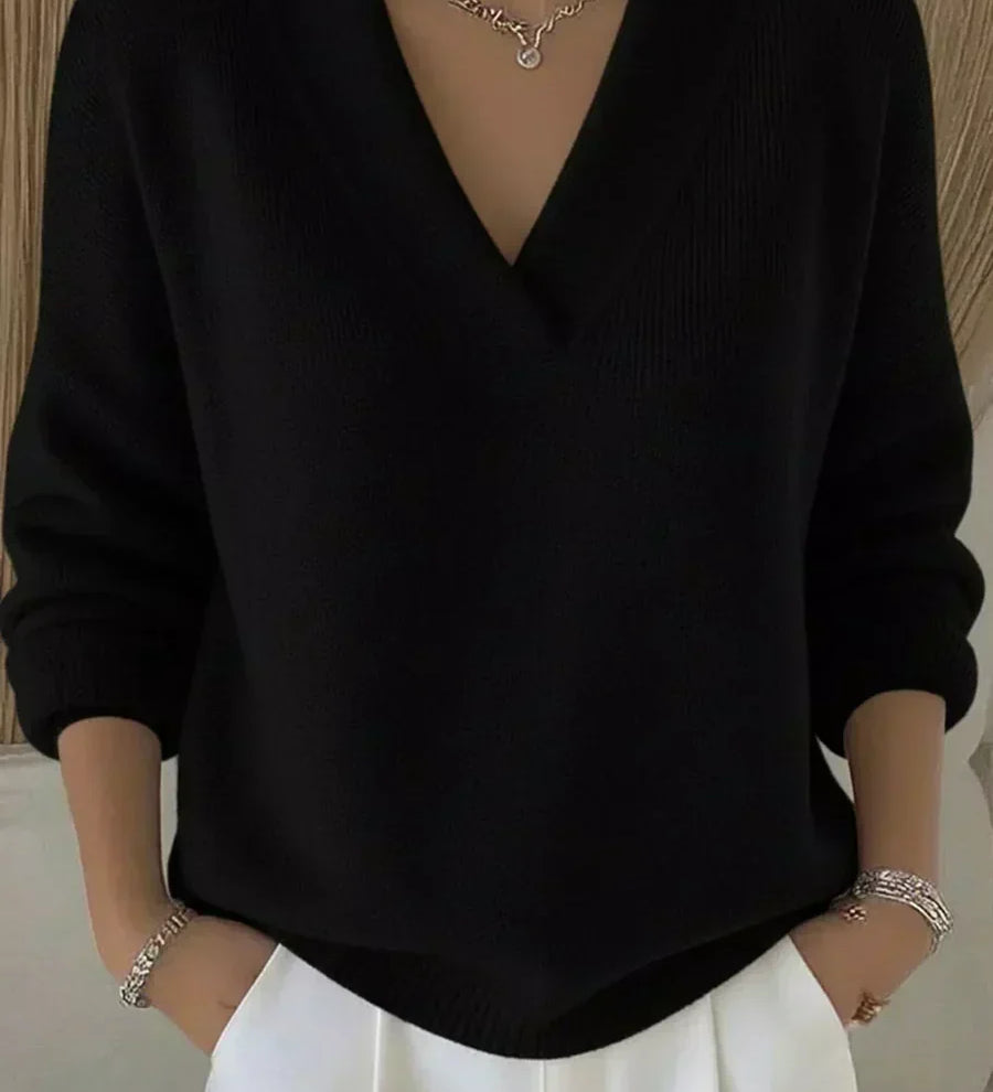 Viola | Mjuk Tröja med V-ringning