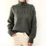 Nina | Stickad Rullkragesweater