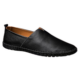 Handsydda Läder Loafers