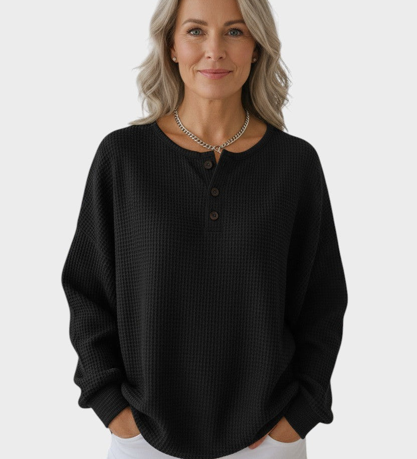 Helle™ | Vaffelstickad Myströja