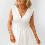 Henriette | Rynkad taljeklänning