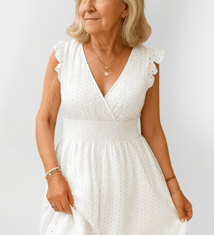 Henriette | Rynkad taljeklänning