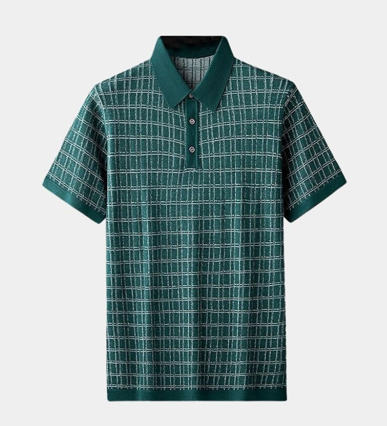 Holger™ | Klassisk Svart Stickad Polo