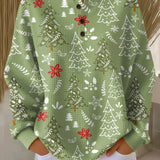 Ingrid™ - Pullover med julgranmotiv