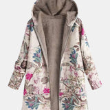 Ivy | Pastell Botanisk Fleecefodrad Jacka