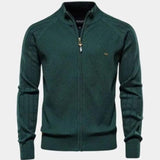 Jacquard™ | Stickad cardigan med Dragkedja