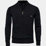 Jacquard™ | Stickad cardigan med Dragkedja
