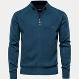 Jacquard™ | Stickad cardigan med Dragkedja