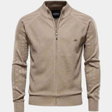 Jacquard™ | Stickad cardigan med Dragkedja