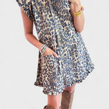 Karla | Leopard miniklänning