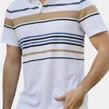 Kasper™ | Solnedgång Randig Polo