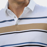 Kasper™ | Solnedgång Randig Polo