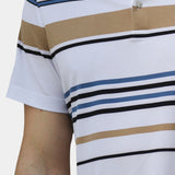Kasper™ | Solnedgång Randig Polo