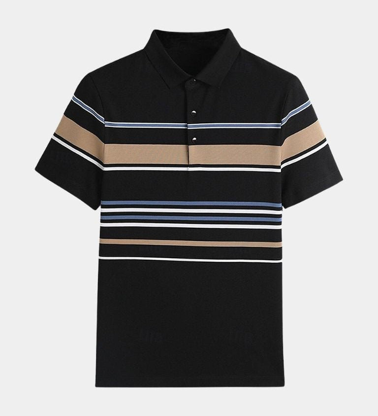 Kasper™ | Solnedgång Randig Polo