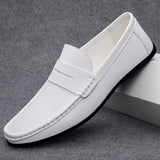 Klassiska Italienska Läder Loafers