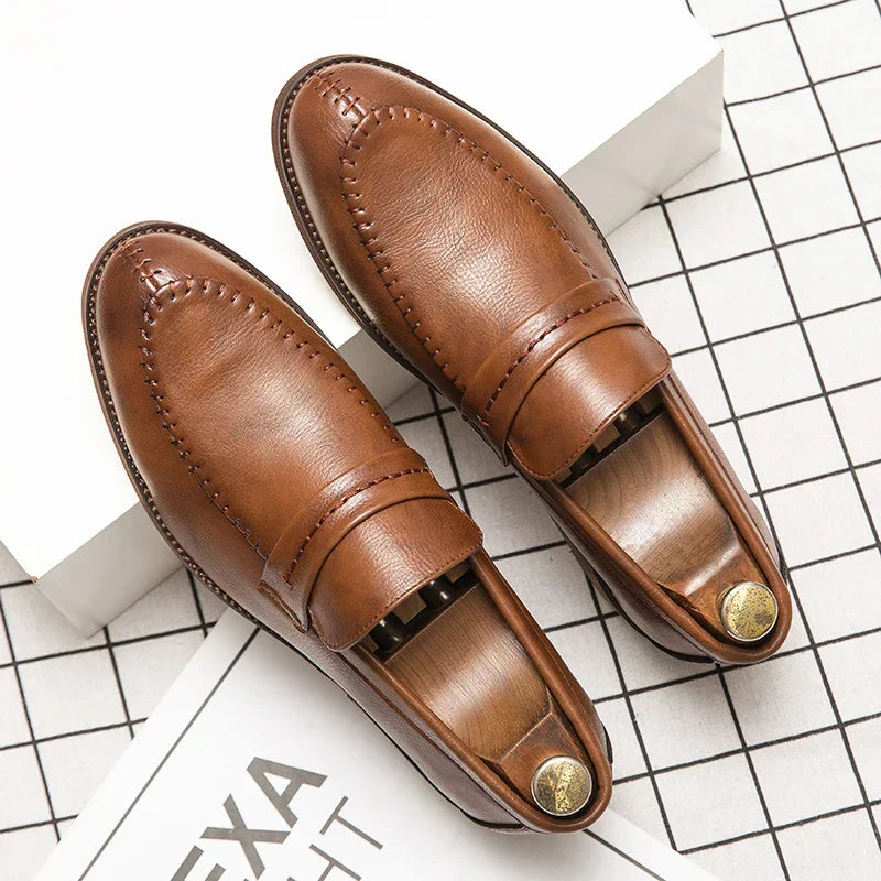 Läder Dress Loafers