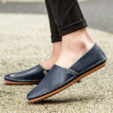 Lätta Läder Loafers