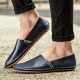 Lätta Läder Loafers