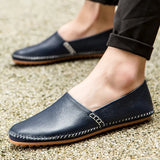 Lätta Läder Loafers
