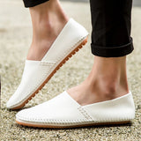 Lätta Läder Loafers