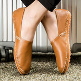 Lätta Läder Loafers