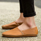 Lätta Läder Loafers