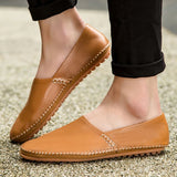 Lätta Läder Loafers