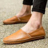 Lätta Läder Loafers