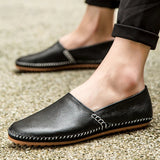 Lätta Läder Loafers