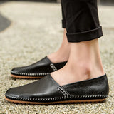 Lätta Läder Loafers