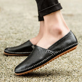 Lätta Läder Loafers