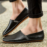 Lätta Läder Loafers