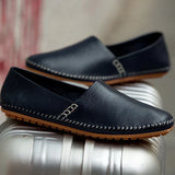 Lätta Läder Loafers