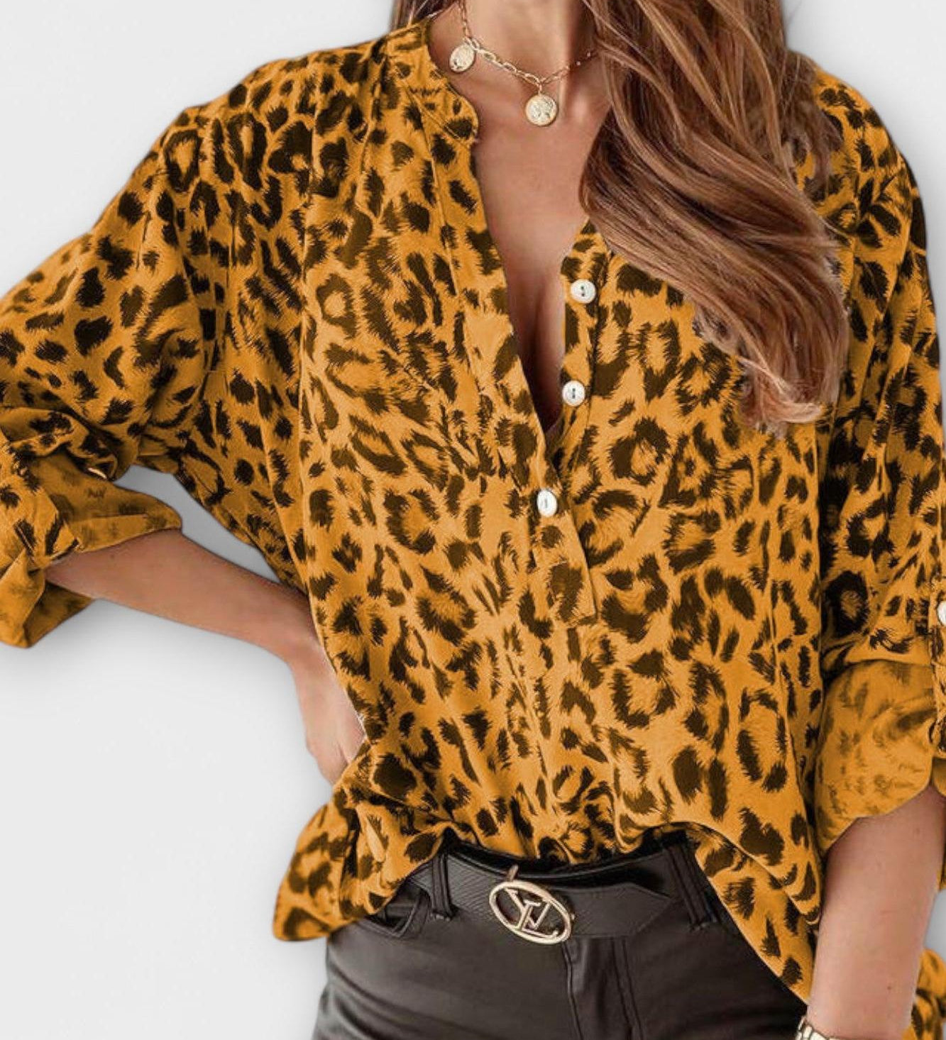 Liv | Leopardprint blus
