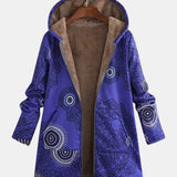 Luna | Midnattsblå Mandala Fleece Hoodie