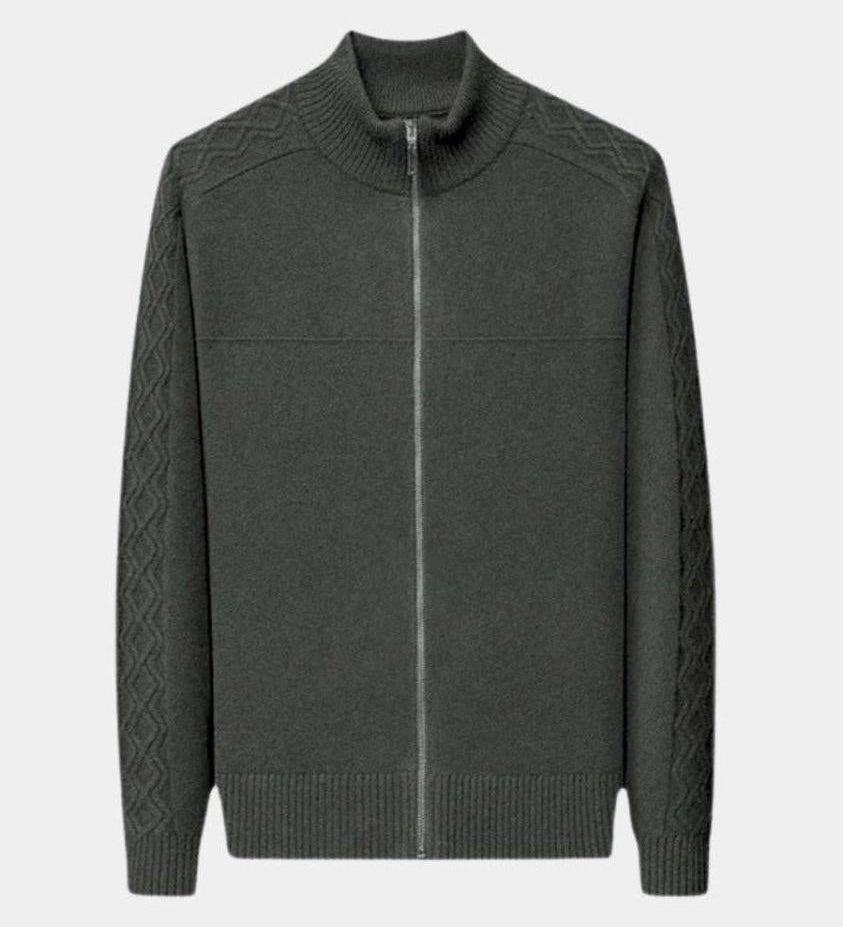 Magnus™ | Cashmere Tröja med Dragkedja