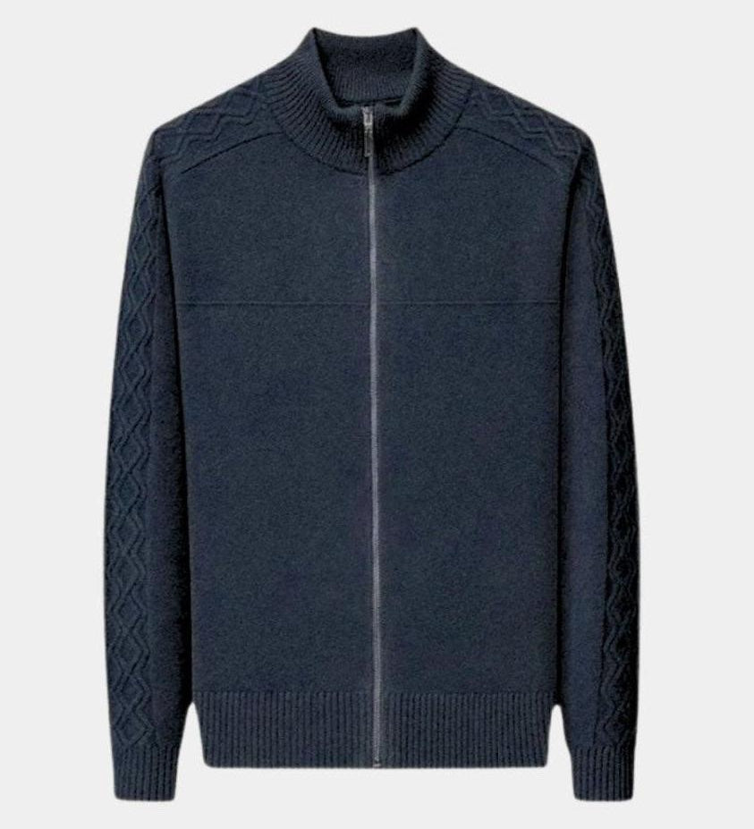 Magnus™ | Cashmere Tröja med Dragkedja
