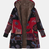 Marina | Boho Abstrakt Patchwork Hoodie Jacka
