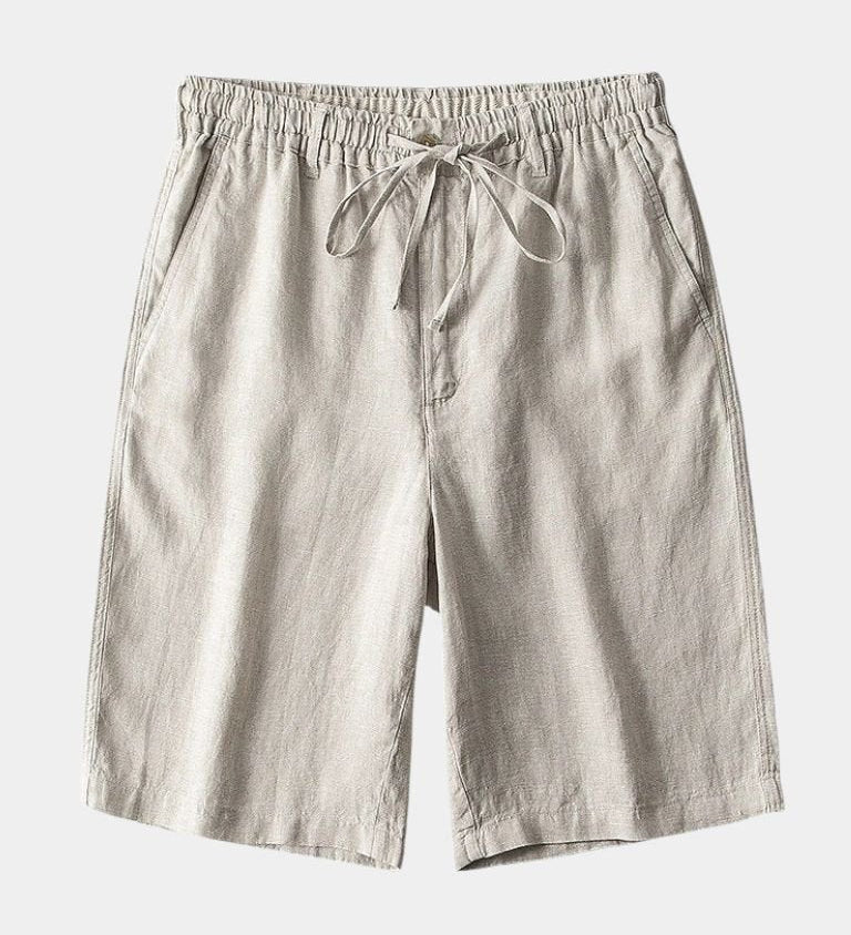 Mikkel™ | Grå Linnebyxor Mariner