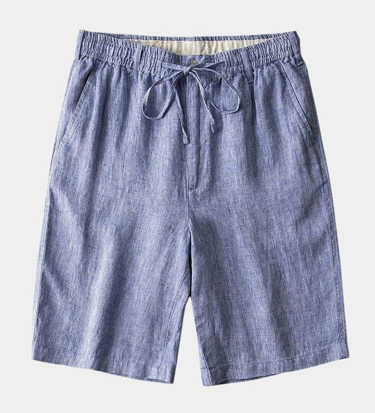 Mikkel™ | Grå Linnebyxor Mariner