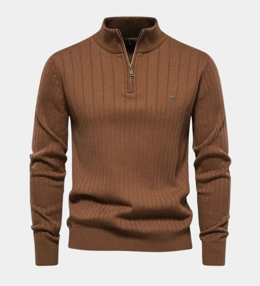 Mikkel™ | Halvzip Bomullströja