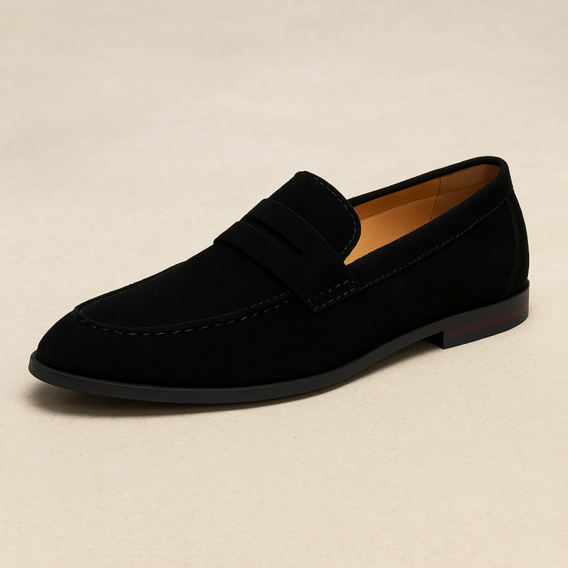 Gamla Pengar Suede Penny Loafers