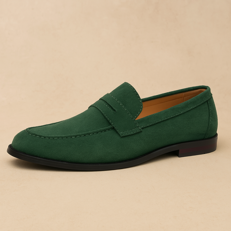 Gamla Pengar Suede Penny Loafers