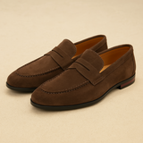 Gamla Pengar Suede Penny Loafers