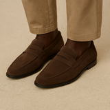 Gamla Pengar Suede Penny Loafers